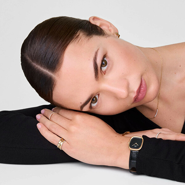 Margot Croc Onyx Ceramic Gold DW00100880