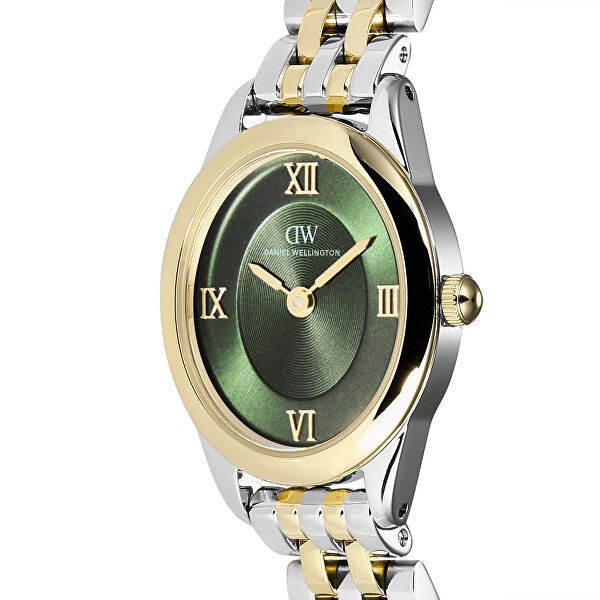 Ophelia Mini 25,5x22 Beans Link Two-Tone Emerald G S DW00101017