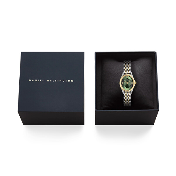 Ophelia Mini 25,5x22 Beans Link Two-Tone Emerald G S DW00101017