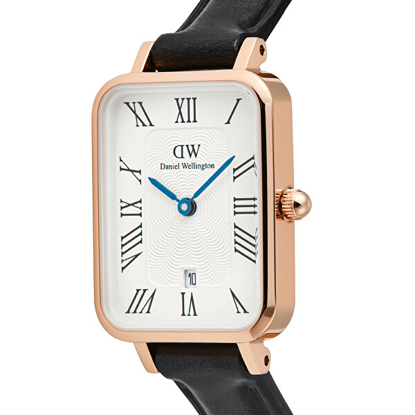 Quadro 20x26 Roman Numerals Date Sheffield White Rose Gold DW00100862