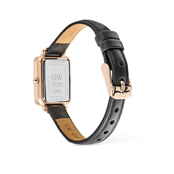 Quadro 20x26 Roman Numerals Date Sheffield White Rose Gold DW00100862