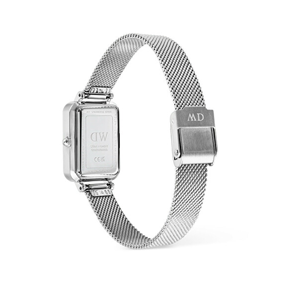 Quadro 20x26 Roman Numerals Date Sterling White Silver DW00100863