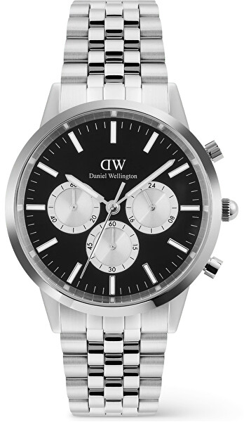Iconic 42 Chronograph Arch 5-Link Onyx Panda Silver DW00100873