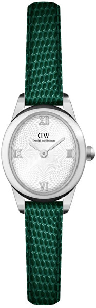 Ophelia Mini 22x25,5 Green Lizard White Guilloché S DW00100889