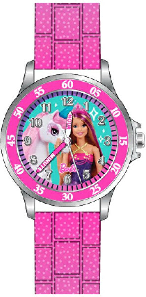 Time Teacher Kinderuhr Barbie und Einhorn BDT9001