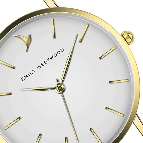 Gold Sunray Mesh Watch EGP-3418