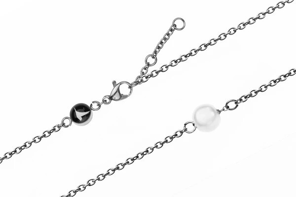 Seashell Mesh & Silver Mini Pearl Bracelet EWS042
