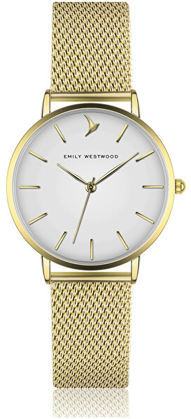 Gold Sunray Mesh Watch EGP-3418