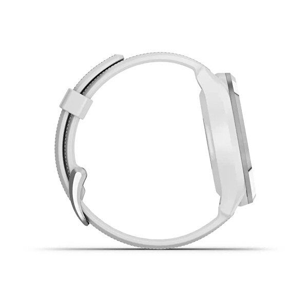 Approach S42 Silver/White Silicone Band Golf-GPS-Uhr 010-02572-01