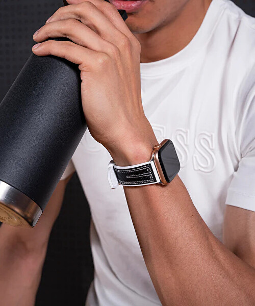 Silikonový řemínek pro Apple Watch (42 - 45 mm) - Black CS3003S1