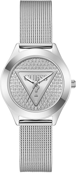 Ladies Silver Tone Analog Watch GW0835L1