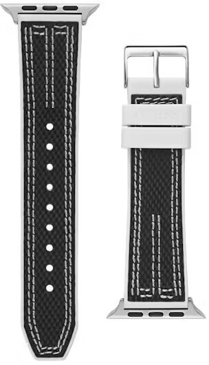 Silikonový řemínek pro Apple Watch (42 - 45 mm) - Black CS3003S1