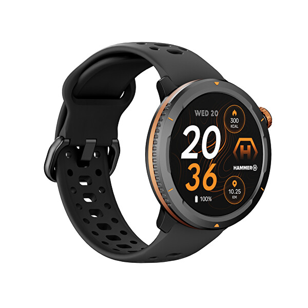 Chytré hodinky Hammer Watch 2 lite oranžovo-černé