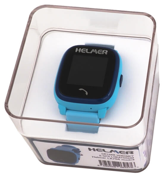 Chytré dotykové hodinky s GPS lokátorem LK 704 modré