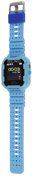 Smart-Touch-Uhr mit GPS-Ortung und Kamera - LK 708 blau