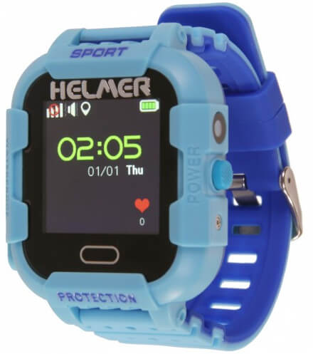 Smart-Touch-Uhr mit GPS-Ortung und Kamera - LK 708 blau