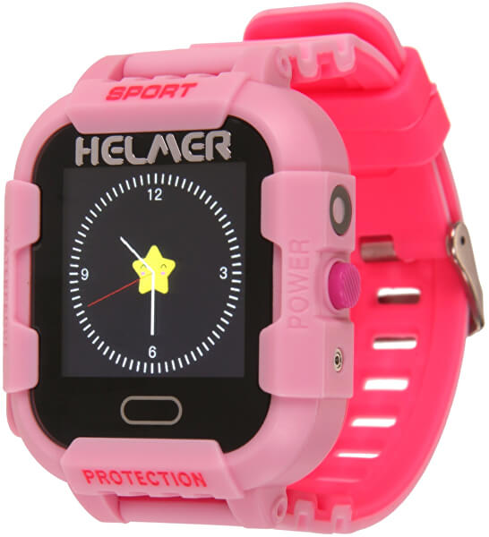 Smartwatch con schermo touch screen, localizzatore GPS e camera - LK 708 rosa