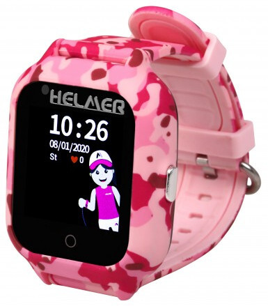 Chytré dotykové hodinky s GPS lokátorem a fotoaparátem - LK 710 4G růžové