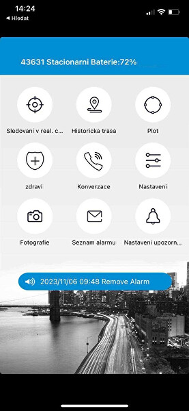 Chytré dotykové hodinky s GPS lokátorem a fotoaparátem - LK 716 černé