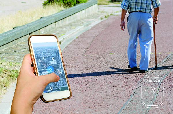 Chytré dotykové hodinky s GPS lokátorem a fotoaparátem - LK 716 černé