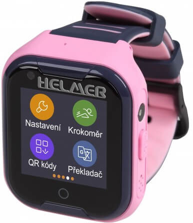 LK 709 4G rosa - orologio per bambini con localizzatore GPS, videochiamata