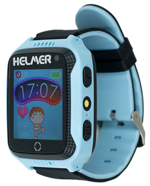 Chytré dotykové hodinky s GPS lokátorem a fotoaparátem - LK 707 modré