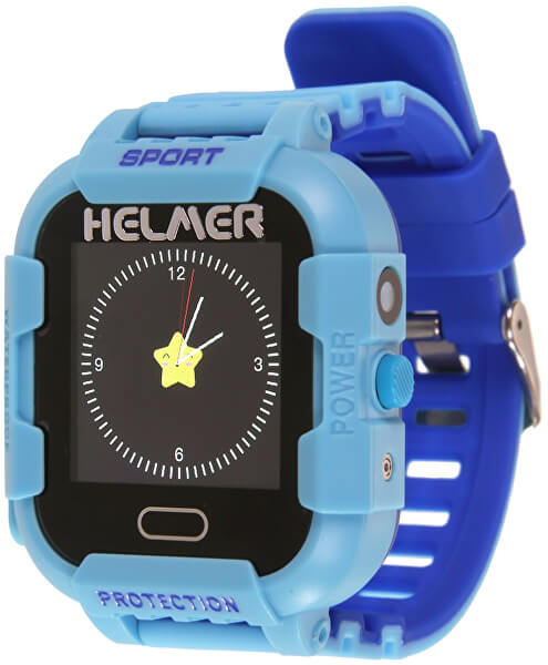 Smart dotykové hodinky s GPS lokátorom a fotoaparátom - LK 708 modré