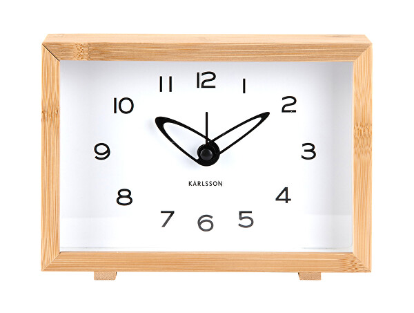Designové hodiny s budíkem 6034WH