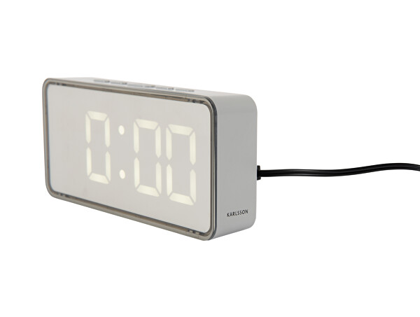 Dizajnové LED hodiny - budík 6040GY