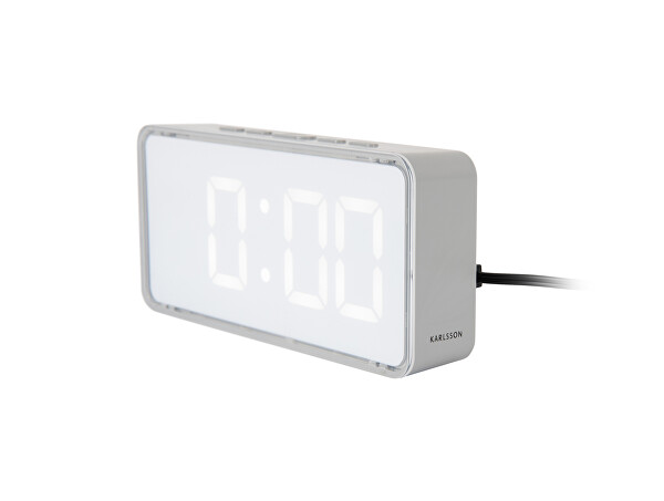 Dizajnové LED hodiny - budík 6040WH