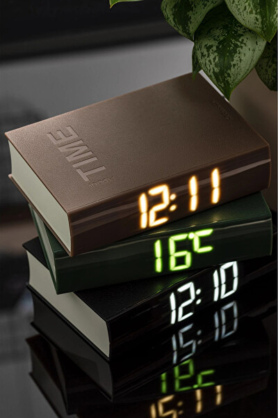 Designové LED hodiny - budík Book KA5861WG