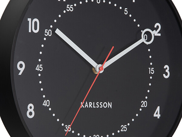 Designové nástěnné hodiny 6038BK