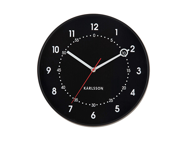 Designové nástěnné hodiny 6038BK