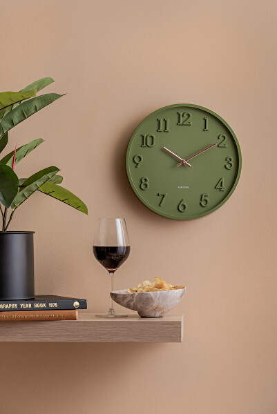 Designové nástěnné hodiny 6041GR