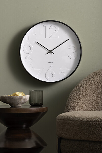 Designové nástěnné hodiny 6063BK