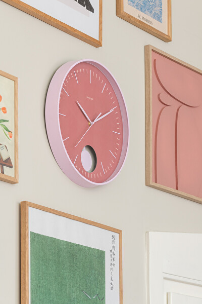 Designové nástěnné hodiny s kyvadlem 6065PI
