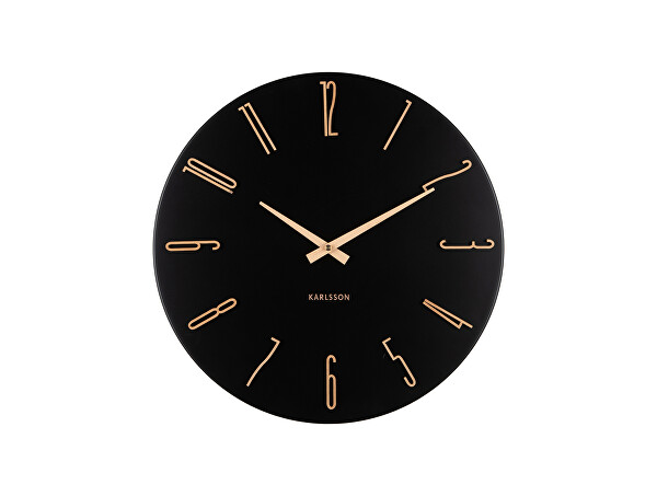 Designové nástěnné hodiny 6072BK