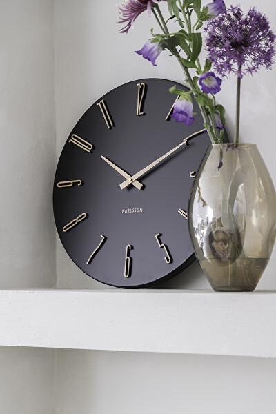 Designové nástěnné hodiny 6072BK