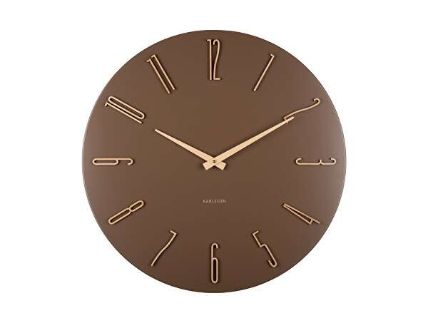 Designové nástěnné hodiny 6073BR