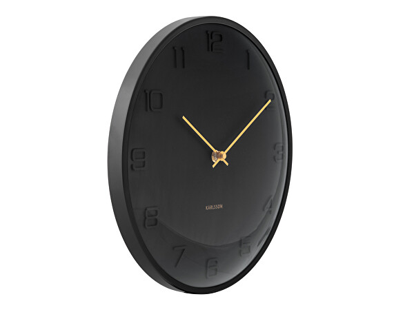 Designové nástěnné hodiny 6084BK