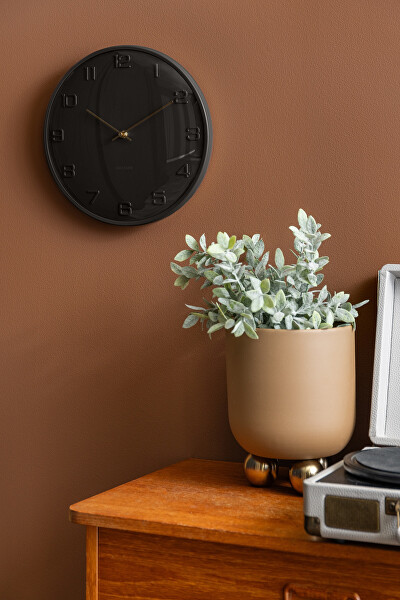 Designové nástěnné hodiny 6084BK