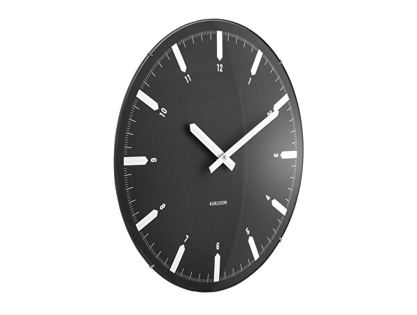 Designové nástěnné hodiny 6086BK