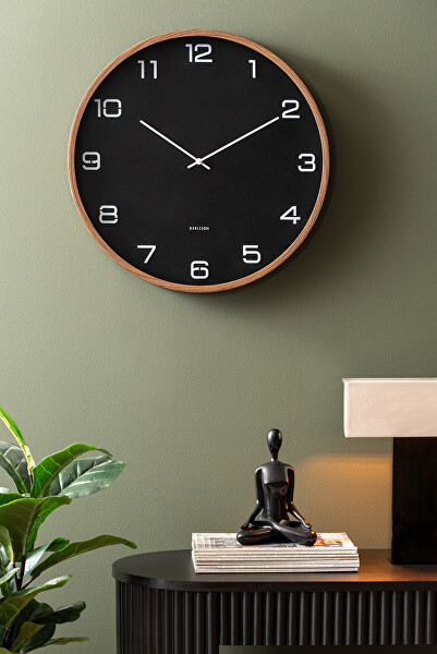 Designové nástěnné hodiny 6088BK