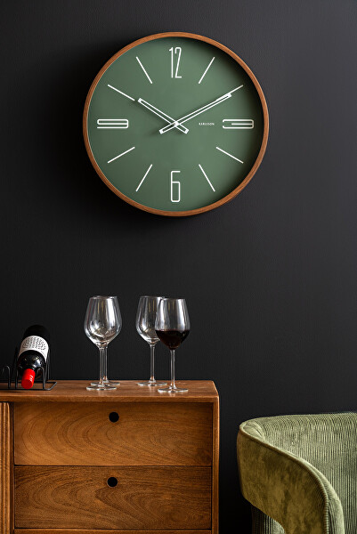 Designové nástěnné hodiny 6089GR