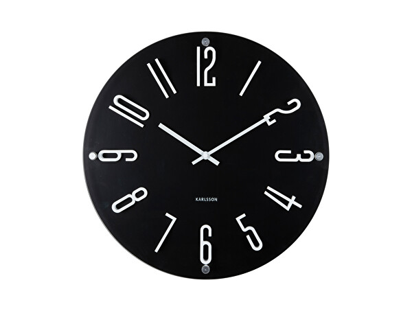 Designové nástěnné hodiny 6090BK