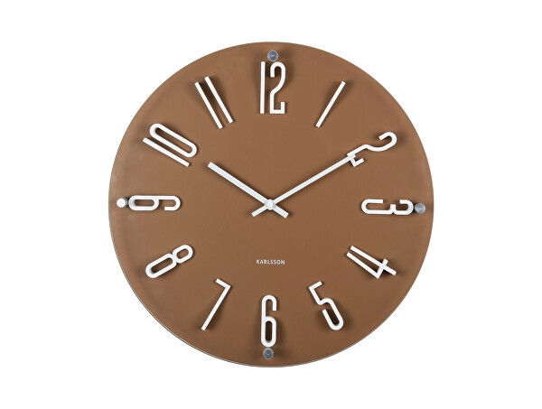 Designové nástěnné hodiny 6090BR