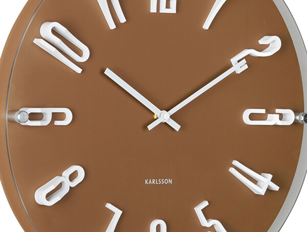 Designové nástěnné hodiny 6090BR