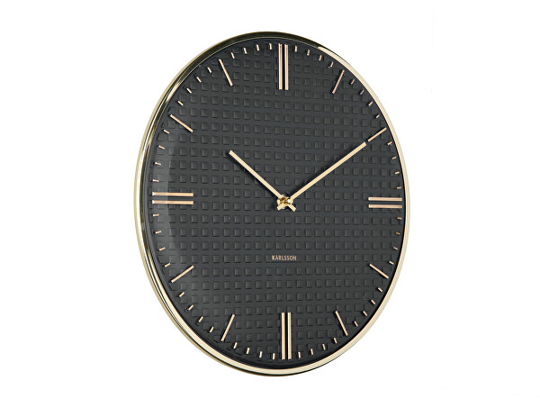Designové nástěnné hodiny 6091BK