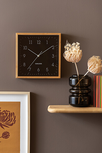 Designové nástěnné hodiny 6114BK