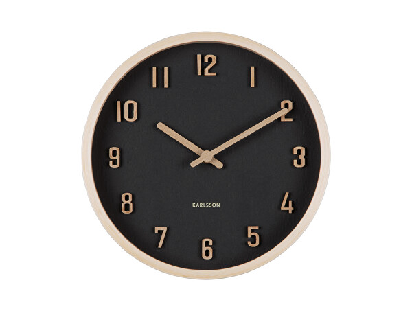 Designové nástěnné hodiny 6116BK